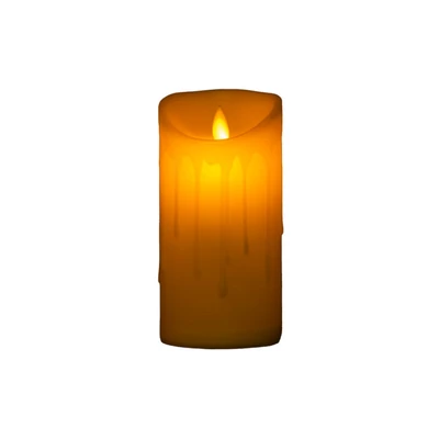 Emocio LED gyertya táncoló lánggal, krémszínű, 75x150 mm