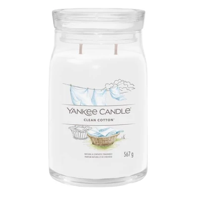 Yankee Candle® Clean Cotton nagy üveggyertya 567g