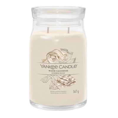 Yankee Candle® Warm Cashmere nagy üveggyertya 567g