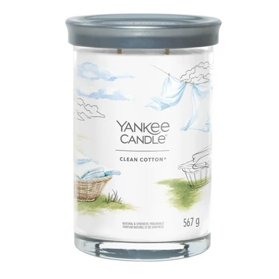 Yankee Candle® Clean Cotton Tumbler nagy üveggyertya 567g