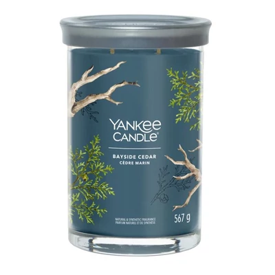 Yankee Candle® Bayside Cedar Tumbler nagy üveggyertya 567g