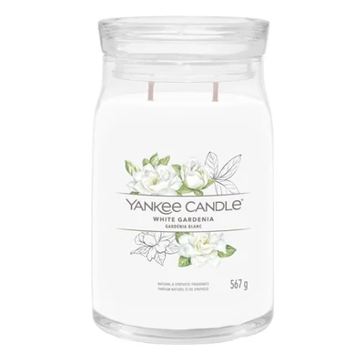 Yankee Candle® White Gardenia nagy üveggyertya 567g