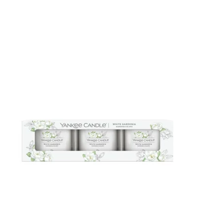 Yankee Candle® White Gardenia kis üveggyertya szett 3x37g