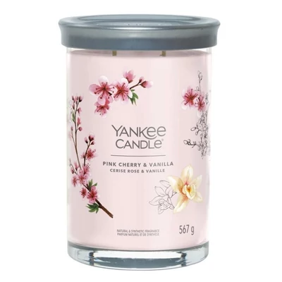Yankee Candle® Pink Cherry & Vanilla Tumbler nagy üveggyertya 567g