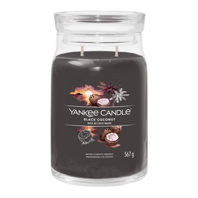 Yankee Candle® Black coconut nagy üveggyertya 567g