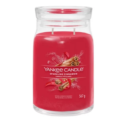 Yankee Candle® Sparkling cinnamon nagy üveggyertya 567g