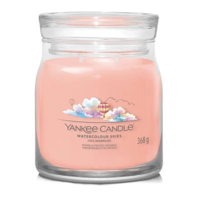 Yankee Candle® Watercolor Skies közepes üveggyertya 368g