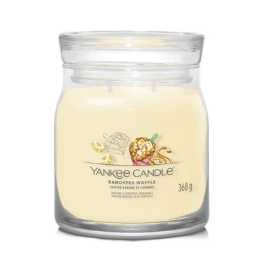 Yankee Candle® Banoffee Waffle közepes üveggyertya 368g