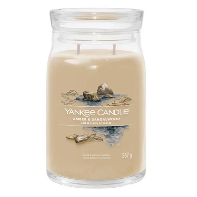 Yankee Candle® Amber & Sandalwood nagy üveggyertya 567g