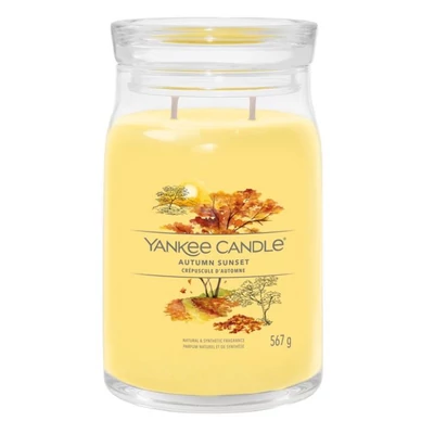 Yankee Candle® Autumn Sunset nagy üveggyertya 567g