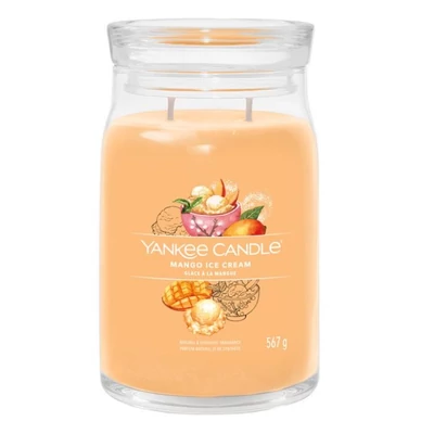 Yankee Candle® Mango Ice Cream nagy üveggyertya 567g