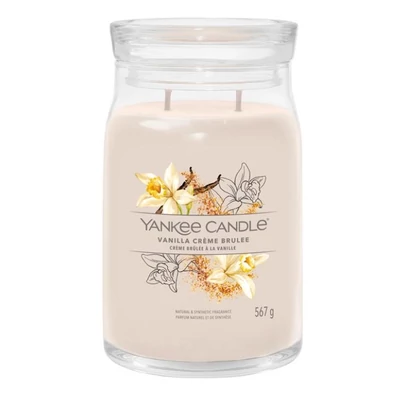 Yankee Candle® Vanilla Créme Brulee nagy üveggyertya 567g