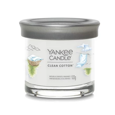 Yankee Candle® Clean Cotton Tumbler kis üveggyertya 122g