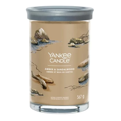 Yankee Candle® Amber & Sandalwood Tumbler nagy üveggyertya 567g