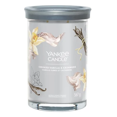 Yankee Candle® Smoked Vanilla & Cashmere Tumbler nagy üveggyertya 567g