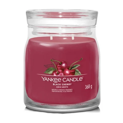 Yankee Candle® Black Cherry közepes üveggyertya 368g