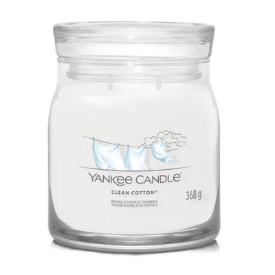 Yankee Candle® Clean Cotton közepes üveggyertya 368g