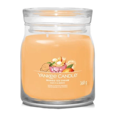 Yankee Candle® Mango Ice Cream közepes üveggyertya 368g