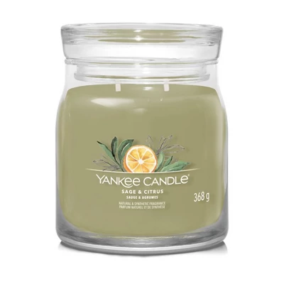 Yankee Candle® Sage & Citrus közepes üveggyertya 368g