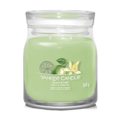 Yankee Candle® Vanilla Lime közepes üveggyertya 368g