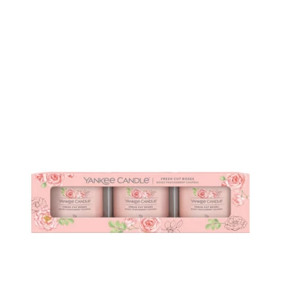 Yankee Candle® Fresh Cut Roses kis üveggyertya szett 3x37g