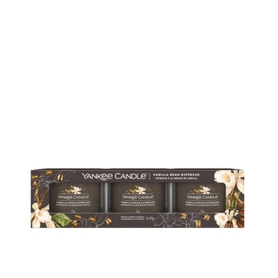 Yankee Candle® Vanilla Bean Espresso kis üveggyertya szett 3x37g