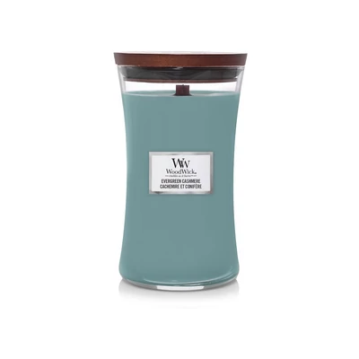 WoodWick® Evergreen Cashmere nagy üveggyertya 610g