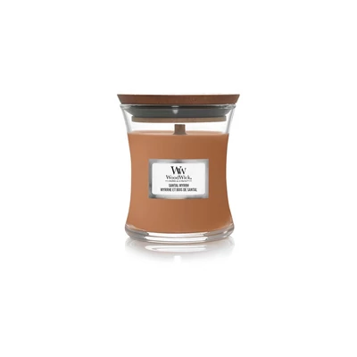WoodWick® Santal Myrrh kis üveggyertya 85g