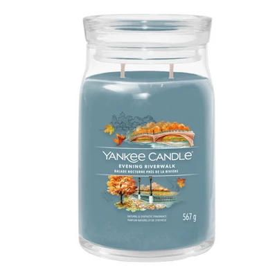 Yankee Candle® Evening Riverwalk nagy üveggyertya 567g