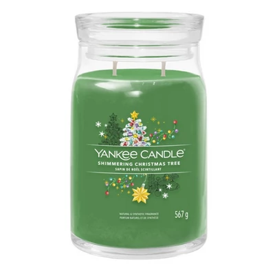 Yankee Candle® Shimmering Christmas nagy üveggyertya 567g