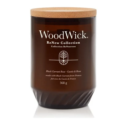 WoodWick® ReNew Black Currant & Rose nagy gyertya 368g