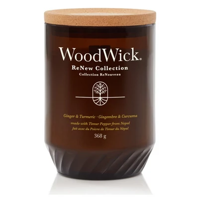 WoodWick® ReNew Ginger & Turmeric nagy gyertya 368g