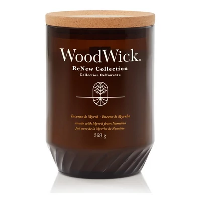 WoodWick® ReNew Incense & Myrrh nagy gyertya 368g