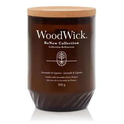 WoodWick® ReNew Lavender & Cypress nagy gyertya 368g
