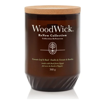 WoodWick® ReNew Tomato Leaf & Basil nagy gyertya 368g