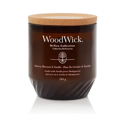 WoodWick® ReNew Cherry Blossom & Vanilla közepes gyertya 184g