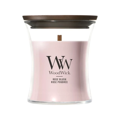 WoodWick® Rose Blush kis üveggyertya 85g