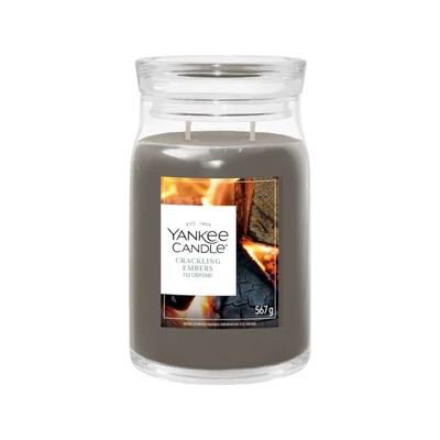 Yankee Candle® Crackling Embers nagy üveggyertya 567g