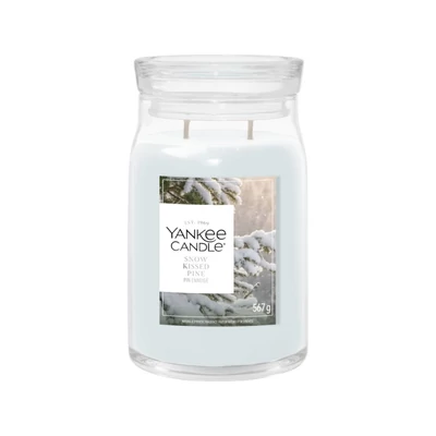 Yankee Candle® Snow Kissed Pine nagy üveggyertya 567g