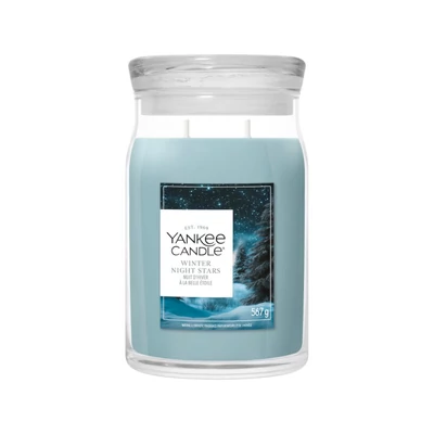 Yankee Candle® Winter Night Stars nagy üveggyertya 567g