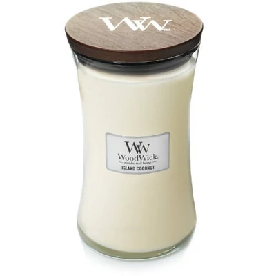 WoodWick® Island Coconut nagy üveggyertya