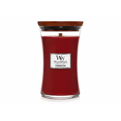 WoodWick® Cinnamon Chai nagy üveggyertya