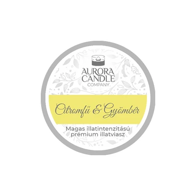 Aurora Candle Citromfű & Gyömbér mini illatviasz