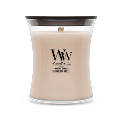WoodWick® Crystal Ginger közepes üveggyertya 275g