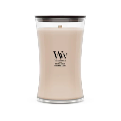 WoodWick® Crystal Ginger nagy üveggyertya 610g