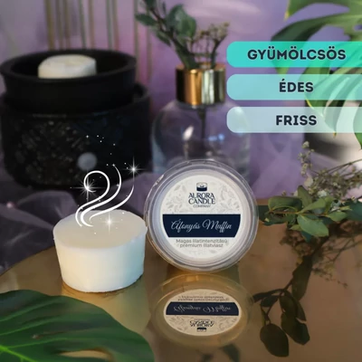 Aurora Candle Áfonyás Muffin mini illatviasz