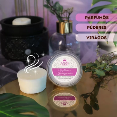 Aurora Candle  Vízililiom a Kastélyparkban mini illatviasz