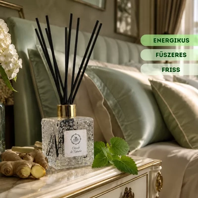 Aurora Candle Citromfű & Gyömbér - Prémium Pálcás Illatdiffúzor 150 ml