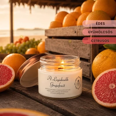 Aurora Candle A Legédesebb Grapefruit Vintage illatgyertya