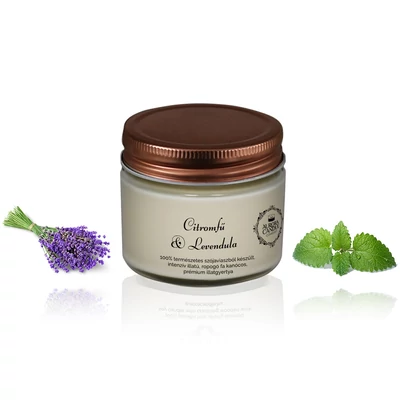 Aurora Candle Citromfű & Levendula Vintage szójaviasz illatgyertya 140g